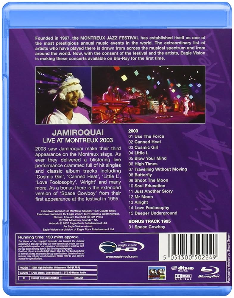 Amazon.co.jp: Jamiroquai - Live at Montreux 2003: ミュージック